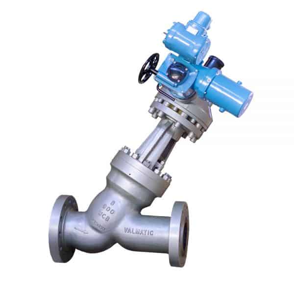 Y-pattern globe valves supplied by Opal Industrial Solutions in Kenya, Uganda, and Tanzania