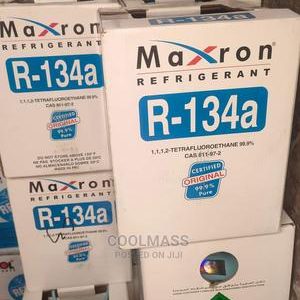 Maxron R134a refrigerant gas cylinder for AC and cooling systems supplied by Opal Industrial Solutions Ltd