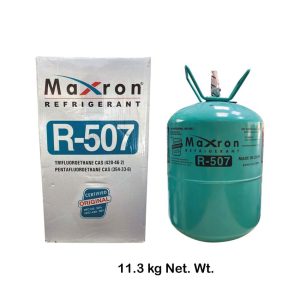 Maxron R507 refrigerant gas cylinder for cold rooms and commercial refrigeration supplied by Opal Industrial Solutions Ltd