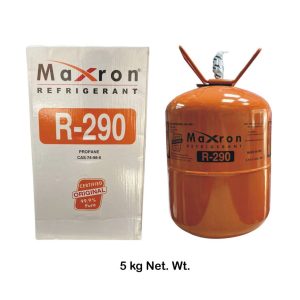 Maxron R290 refrigerant gas cylinder for commercial refrigeration supplied by Opal Industrial Solutions Ltd