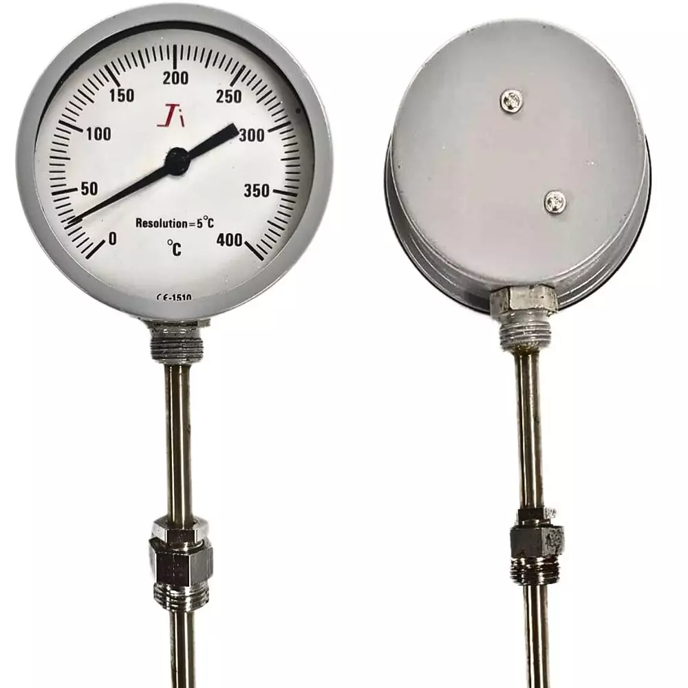 Bimetallic thermometer 150mm dial for industrial and HVAC use from Opal Industrial Solutions