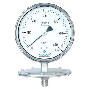 Diaphragm type pressure gauge 150mm dial for industrial and corrosive media use from Opal Industrial Solutions
