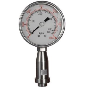 Homogenizer pressure gauge 100mm dial for high-pressure industrial and food processing systems from Opal Industrial Solutions