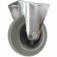 Castor wheel fixed plate 160mm for trolley and heavy equipment mobility supplied by Opal Industrial Solutions Ltd in Kenya, Uganda, Tanzania and Ethiopia.