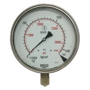 Master pressure gauge 150mm dial for calibration and industrial testing from Opal Industrial Solutions