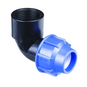 HDPE 90 degree female elbow for water and industrial piping systems in Kenya, Uganda, Tanzania & Ethiopia