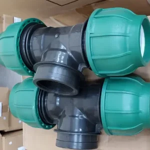 HDPE female tee PN16 for water and industrial piping systems in Kenya, Uganda & Tanzania
