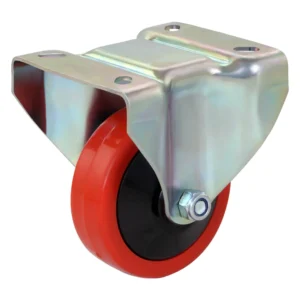 castor wheel fixed plate 80mm for trolley and equipment mobility supplied by Opal Industrial Solutions Ltd in Kenya, Uganda, Tanzania, and Ethiopia.