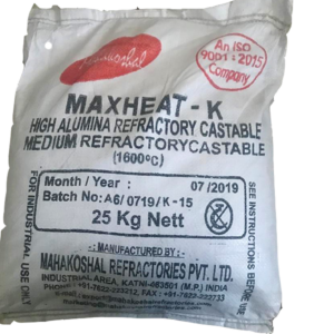 Refractory Cement MaxHeat K supplied by Opal Industrial Solutions in Kenya, Uganda, Tanzania & Ethiopia for furnace lining