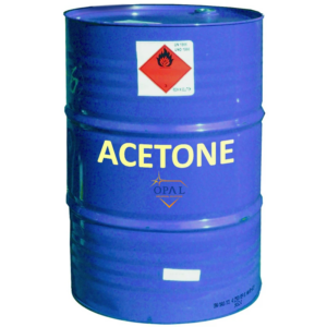 Acetone industrial solvent for cleaning, degreasing, laboratory, and manufacturing applications.