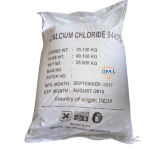 Calcium Chloride supplied by Opal Industrial Solutions for water treatment, moisture control, dust suppression, construction, and industrial applications across Kenya, Uganda, and Tanzania.