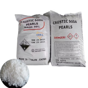 Caustic Soda Pearls supplied by Opal Industrial Solutions for water treatment, soap manufacturing, chemical processing, and industrial applications across Kenya, Uganda, and Tanzania.