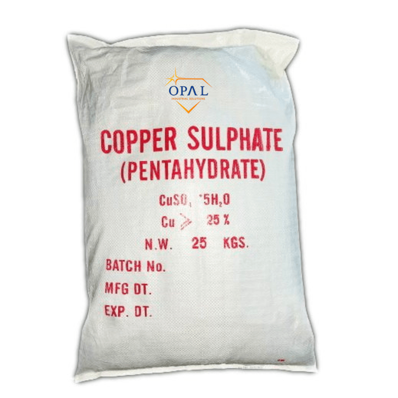 Copper Sulphate Pentahydrate supplied by Opal Industrial Solutions for agriculture, water treatment, mining, and industrial applications across Kenya, Uganda, and Tanzania.