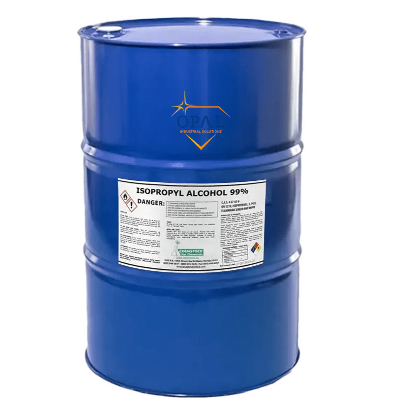 Isopropyl Alcohol industrial solvent supplied by Opal Industrial Solutions for cleaning, degreasing, laboratory, and manufacturing applications.