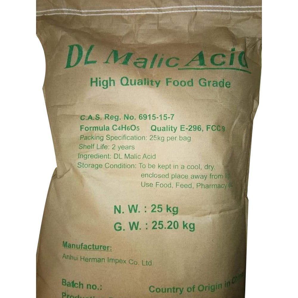 Malic Acid supplied by Opal Industrial Solutions for beverages, confectionery, bakery, fruit products, pharmaceuticals, and food applications across East Africa.